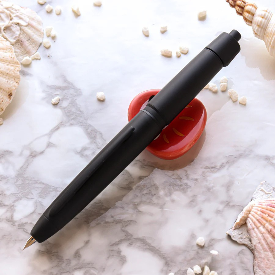 Pilot Vanishing Point Capless Luxury LS Fountain Pen - Black Matte 18K Gold Rhodium-plated Nib