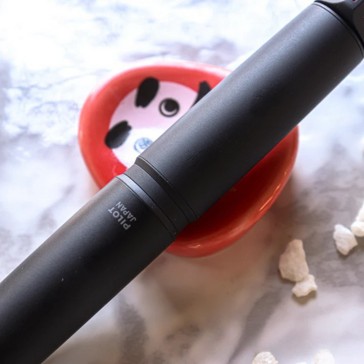 Pilot Vanishing Point Capless Luxury LS Fountain Pen - Black Matte 18K Gold Rhodium-plated Nib