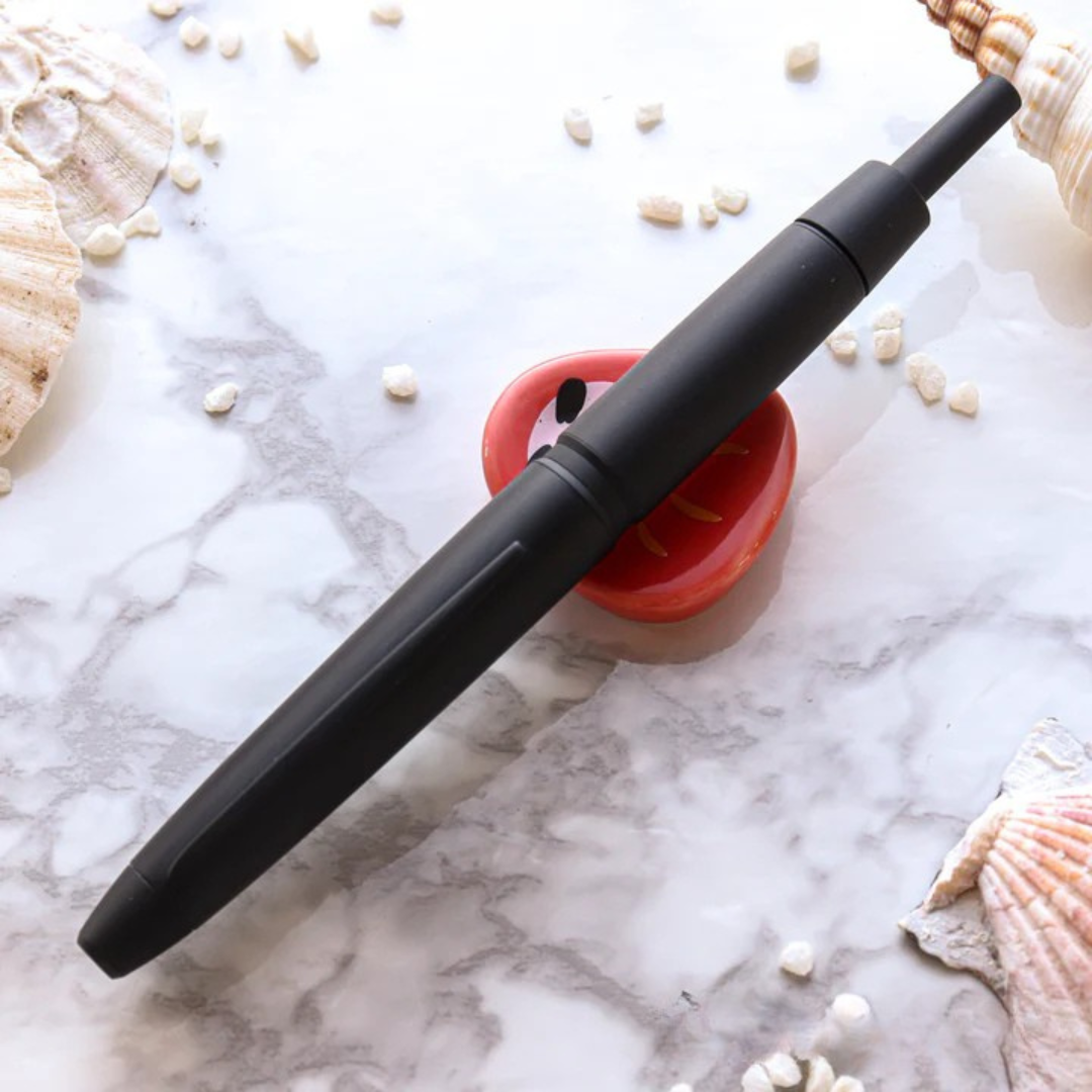 Pilot Vanishing Point Capless Luxury LS Fountain Pen - Black Matte 18K Gold Rhodium-plated Nib