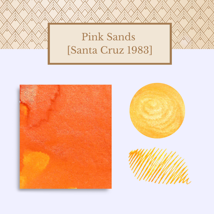 Vinta Inks 30ml Ink Bottle Pink Sands, Shimmer (Santa Cruz 1983)