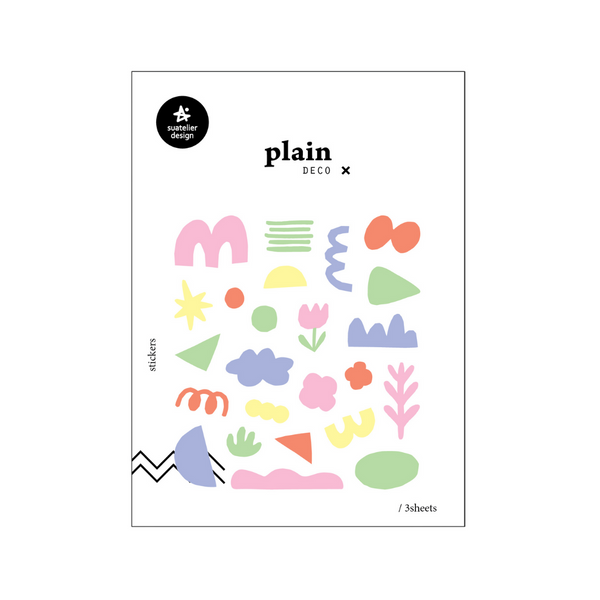 Suatelier Plain Deco Sticker - Plain.72 — front view