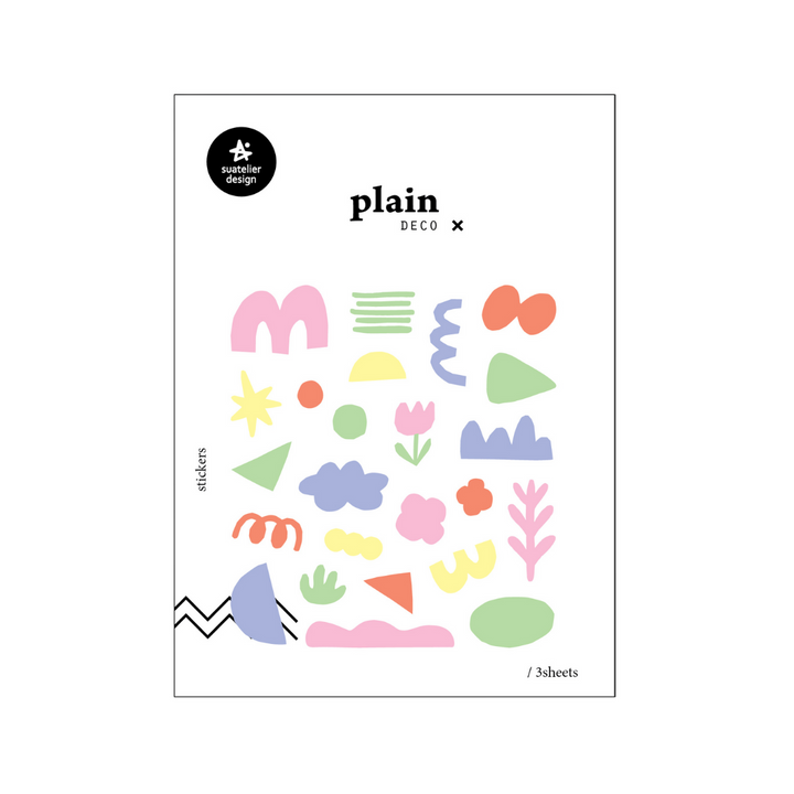 Suatelier Plain Deco Sticker in Plain.72 — Suatelier decorative sticker — for journaling, planners and scrapbooking, at Cityluxe Singapore