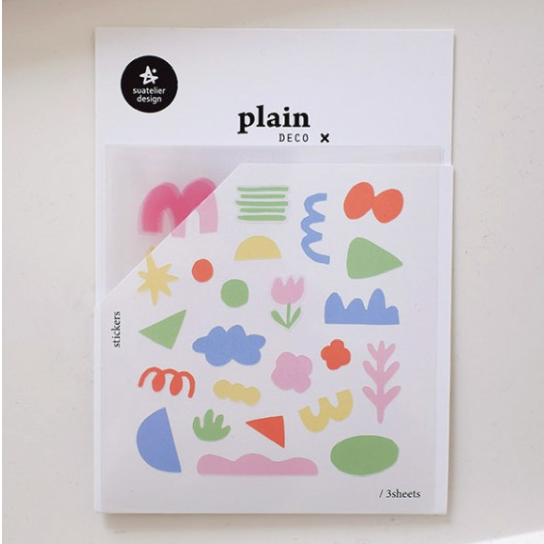 Suatelier Plain Deco Sticker in Plain.72 — Suatelier decorative sticker — for journaling, planners and scrapbooking, at Cityluxe Singapore