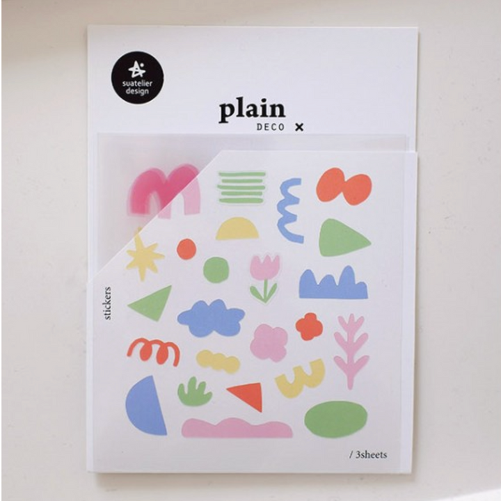Suatelier Plain Deco Sticker in Plain.72 — Suatelier decorative sticker — for journaling, planners and scrapbooking, at Cityluxe Singapore