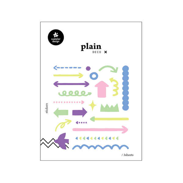 画像をギャラリービューアに読み込む, Suatelier Plain Deco Stickers - Plain.73
