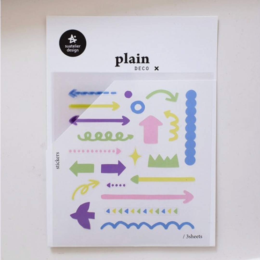 Suatelier Plain Deco Sticker in Plain.73 — Suatelier decorative sticker — for journaling, planners and scrapbooking, at Cityluxe Singapore