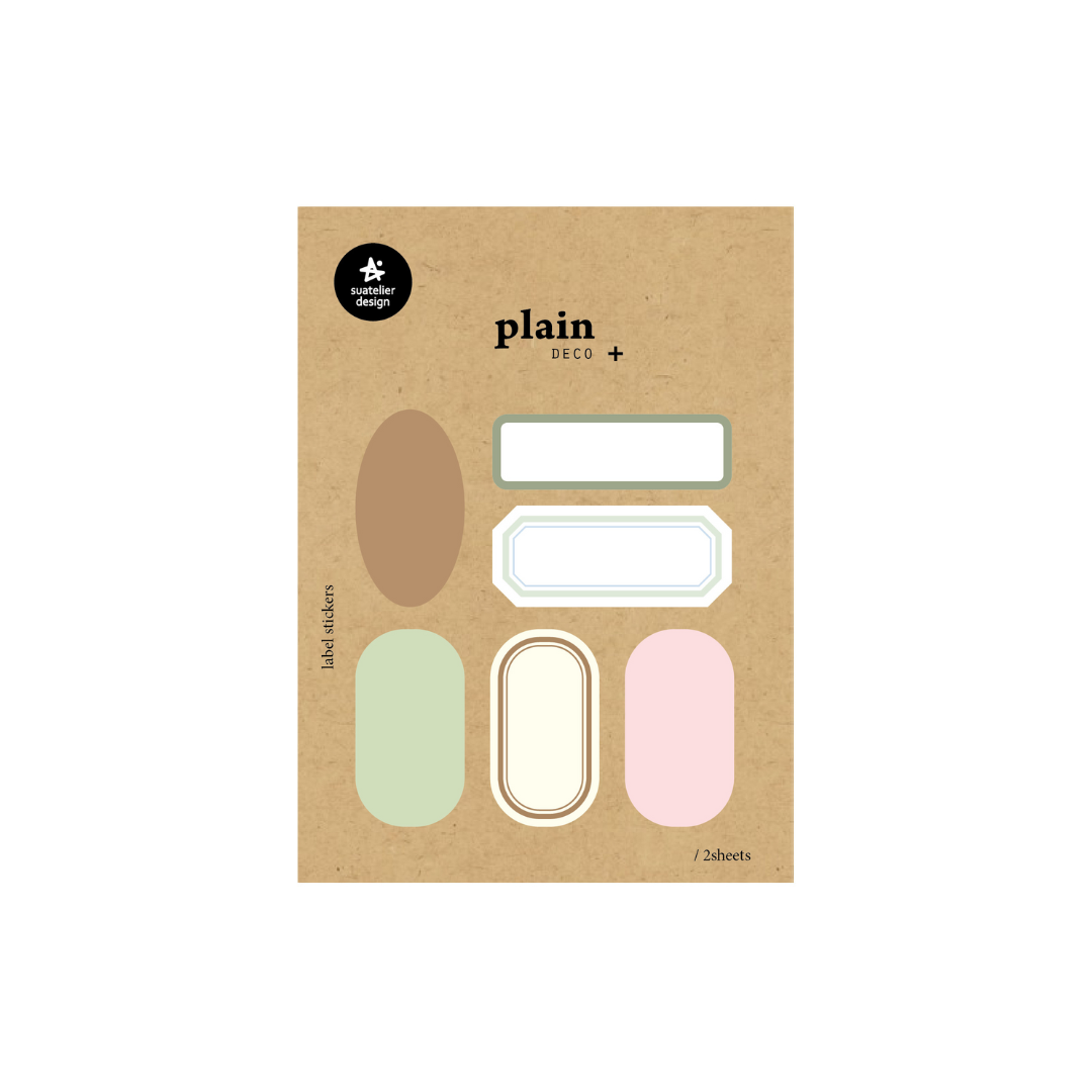 Suatelier Plain Deco Sticker in Plain.76 — Suatelier decorative sticker — for journaling, planners and scrapbooking, at Cityluxe Singapore