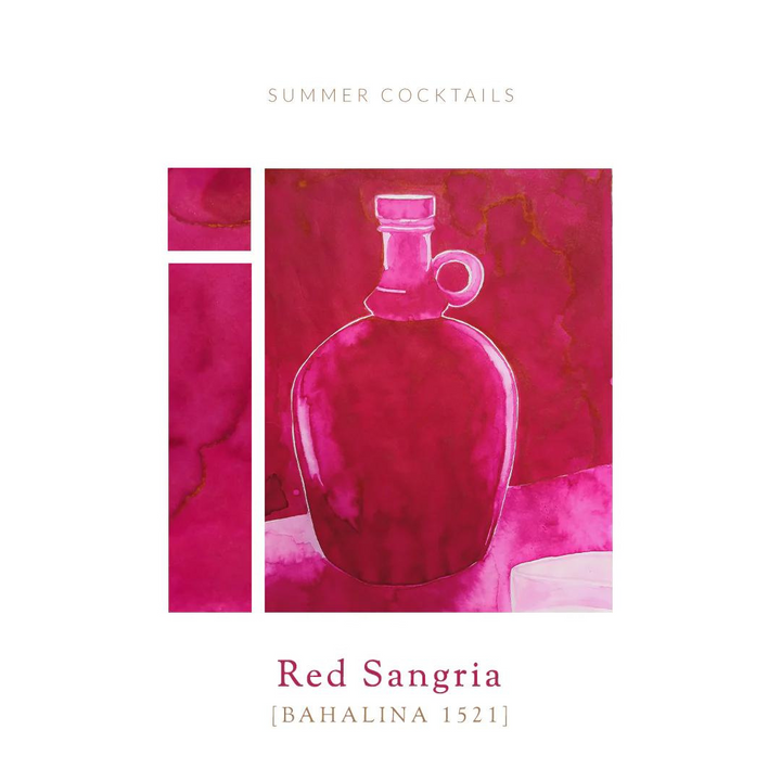 Vinta Inks Summer Cocktails 30ml Bottled Ink - Red Sangria [Bahalina 1521]