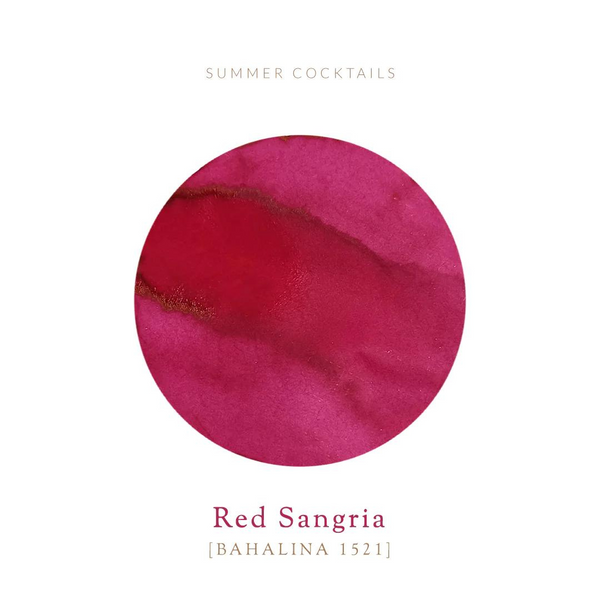 Load image into Gallery viewer, Vinta Inks Summer Cocktails 30ml Bottled Ink - Red Sangria [Bahalina 1521]
