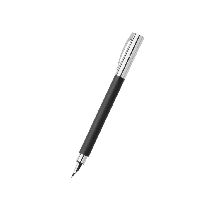 Faber-Castell Ambition Fountain Pen Resin Black (FPD 2024) — Faber-Castell fountain pen — precision nib writing instrument, at Cityluxe Singapore stationery store