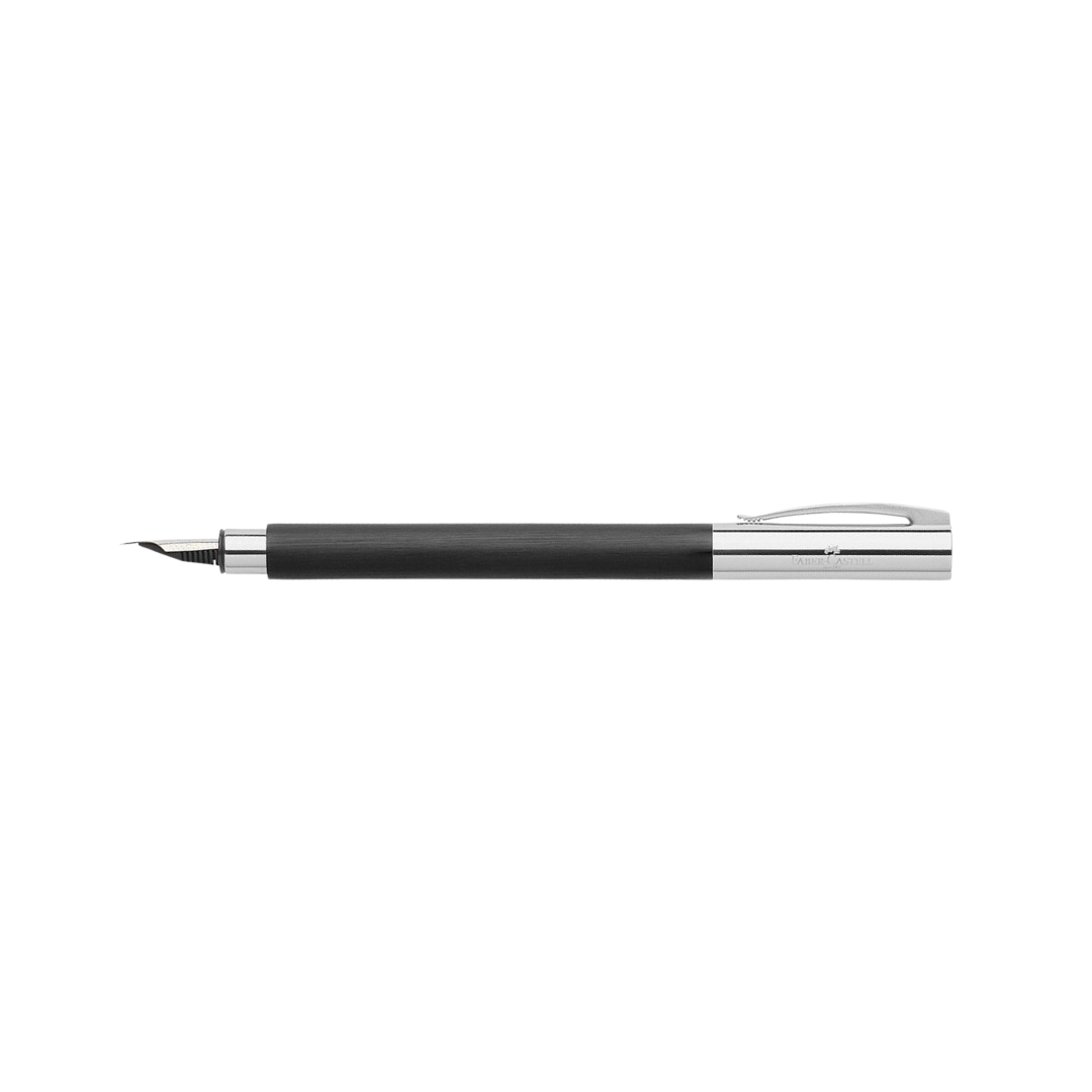 Faber-Castell Ambition Fountain Pen Resin Black (FPD 2024) — Faber-Castell fountain pen — precision nib writing instrument, at Cityluxe Singapore stationery store