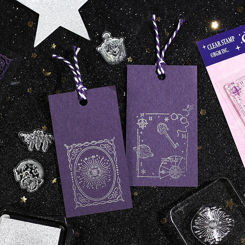 BGM Clear Stamp: Diary in Retro Star Moon Poem — BGM clear stamp — premium stationery, at Cityluxe Singapore
