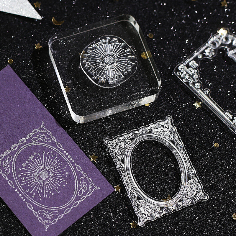 BGM Clear Stamp: Diary in Retro Star Moon Poem — BGM clear stamp — premium stationery, at Cityluxe Singapore