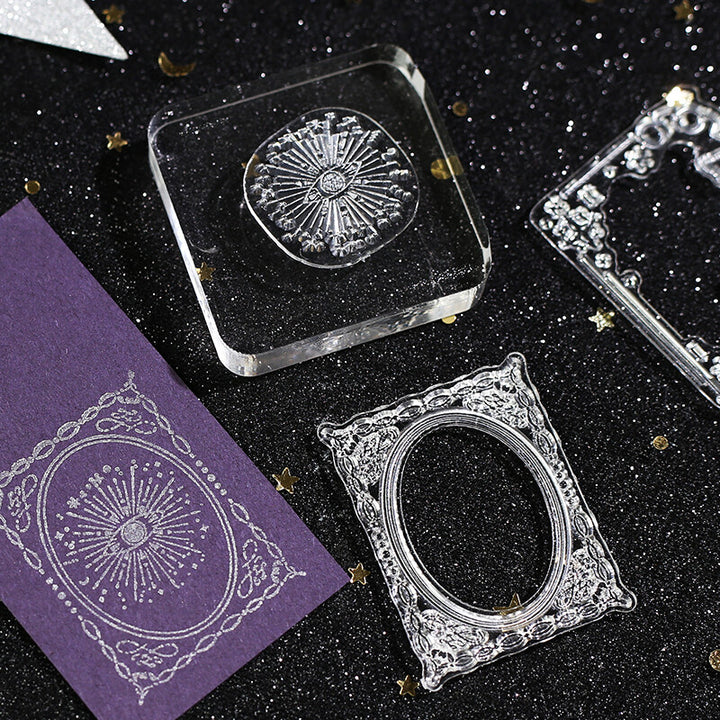 BGM Clear Stamp: Diary in Retro Star Moon Poem — BGM clear stamp — premium stationery, at Cityluxe Singapore