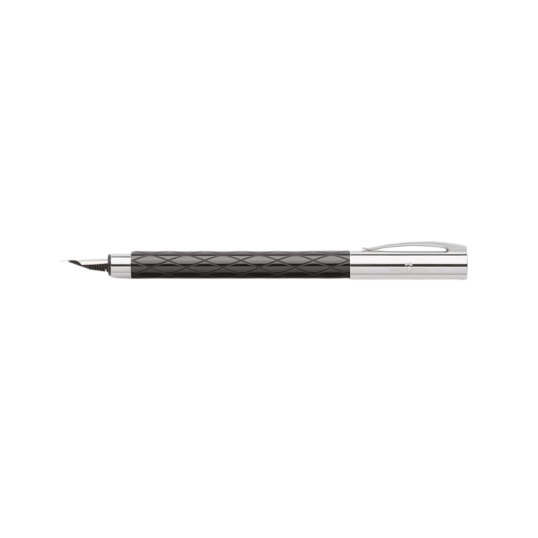 Faber-Castell Ambition Fountain Pen Rhombus Black (FPD 2024) — Faber-Castell fountain pen — precision nib writing instrument, at Cityluxe Singapore stationery store