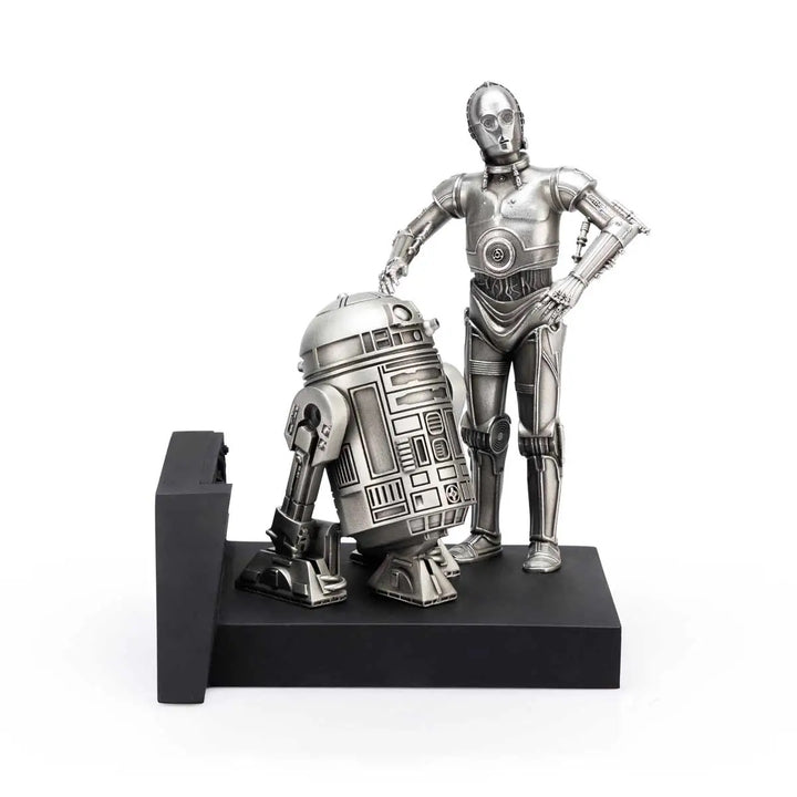 Royal Selangor Starwars Figurine - C-3PO and R2-D2 Endor