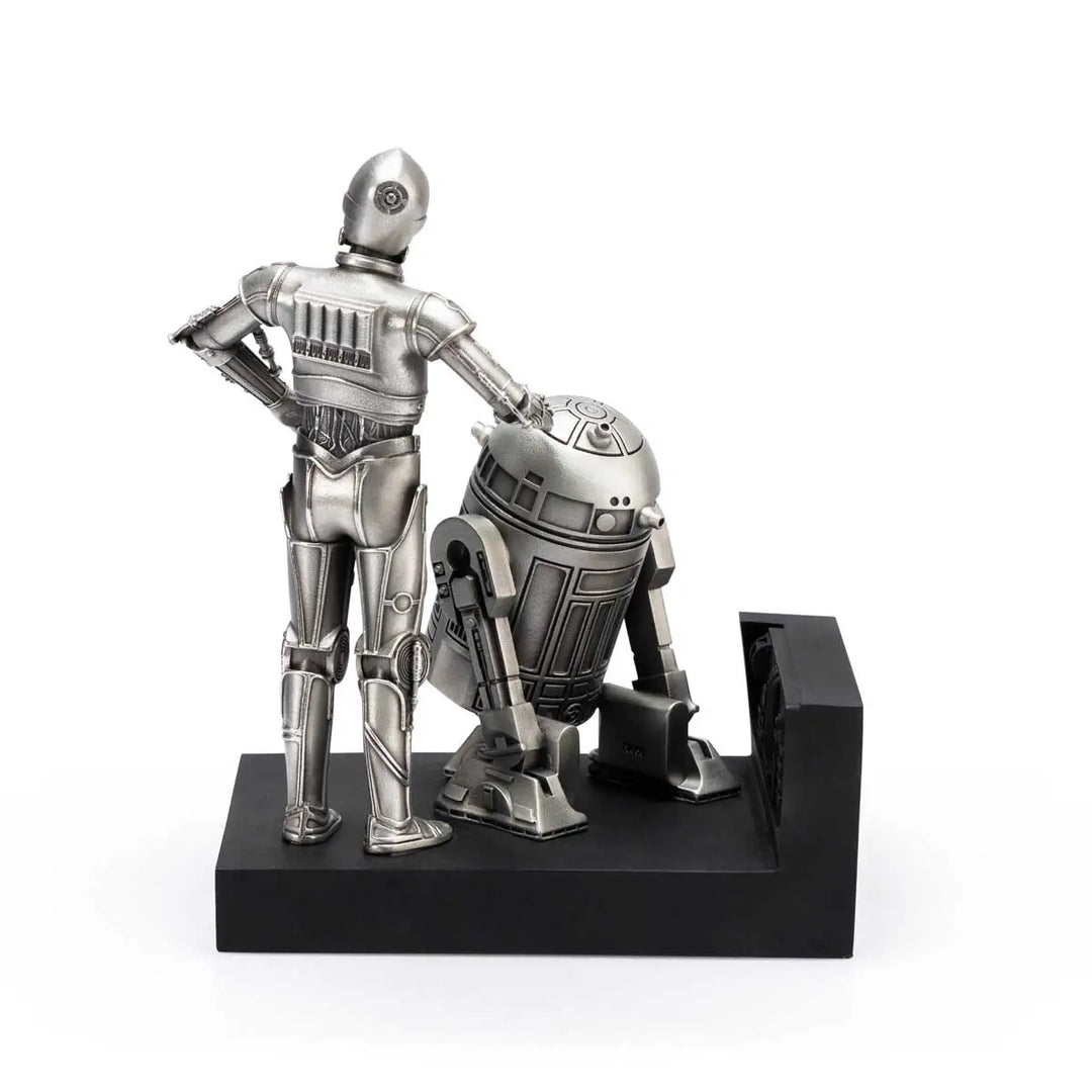 Royal Selangor Starwars Figurine - C-3PO and R2-D2 Endor
