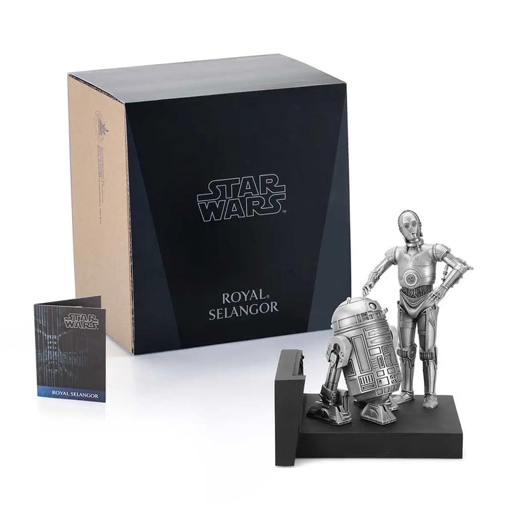 Royal Selangor Starwars Figurine - C-3PO and R2-D2 Endor