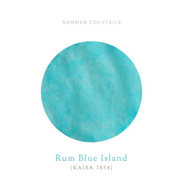 将图片加载到图库查看器，Vinta Inks Summer Cocktails 30ml Bottled Ink - Rum Blue Island [Kaisa 1854]
