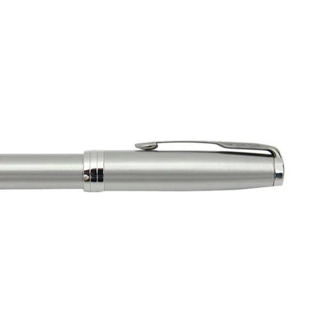 Parker Sonnet Stainless Steel CT Fountain Pen — Parker fountain pen — precision nib writing instrument, at Cityluxe Singapore stationery store