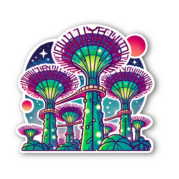 Sticker in super trees — WhereTo decorative sticker — for journaling, planners and scrapbooking, at Cityluxe Singapore