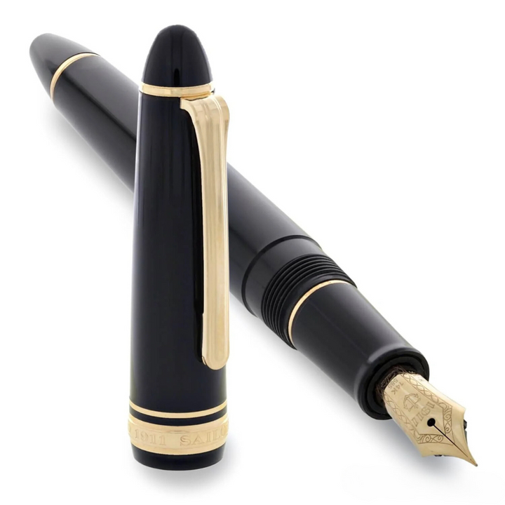 Sailor 1911S 14k Nib Fountain Pen - Black with Gold Accent [Pre-Order]