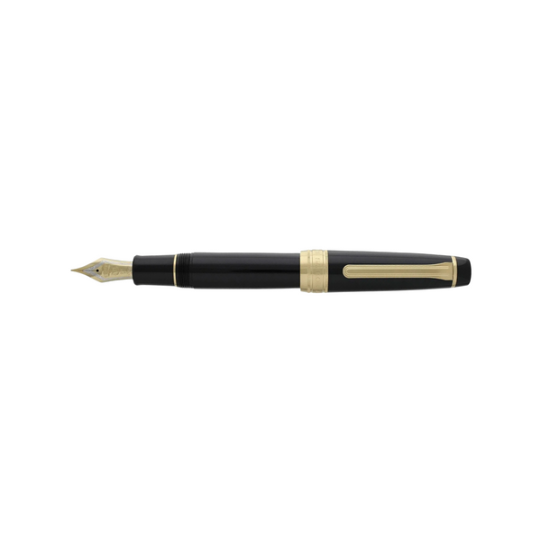 이미지를 갤러리 뷰어에 로드 , Sailor King of Pens Professional Gear 21k Nib Fountain Pen - Black with Gold Accent [Pre-Order]
