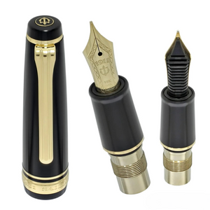 Sailor Professional Gear 14k Nib Fountain Pen - Slim Black with Gold Accent [Pre-Order]