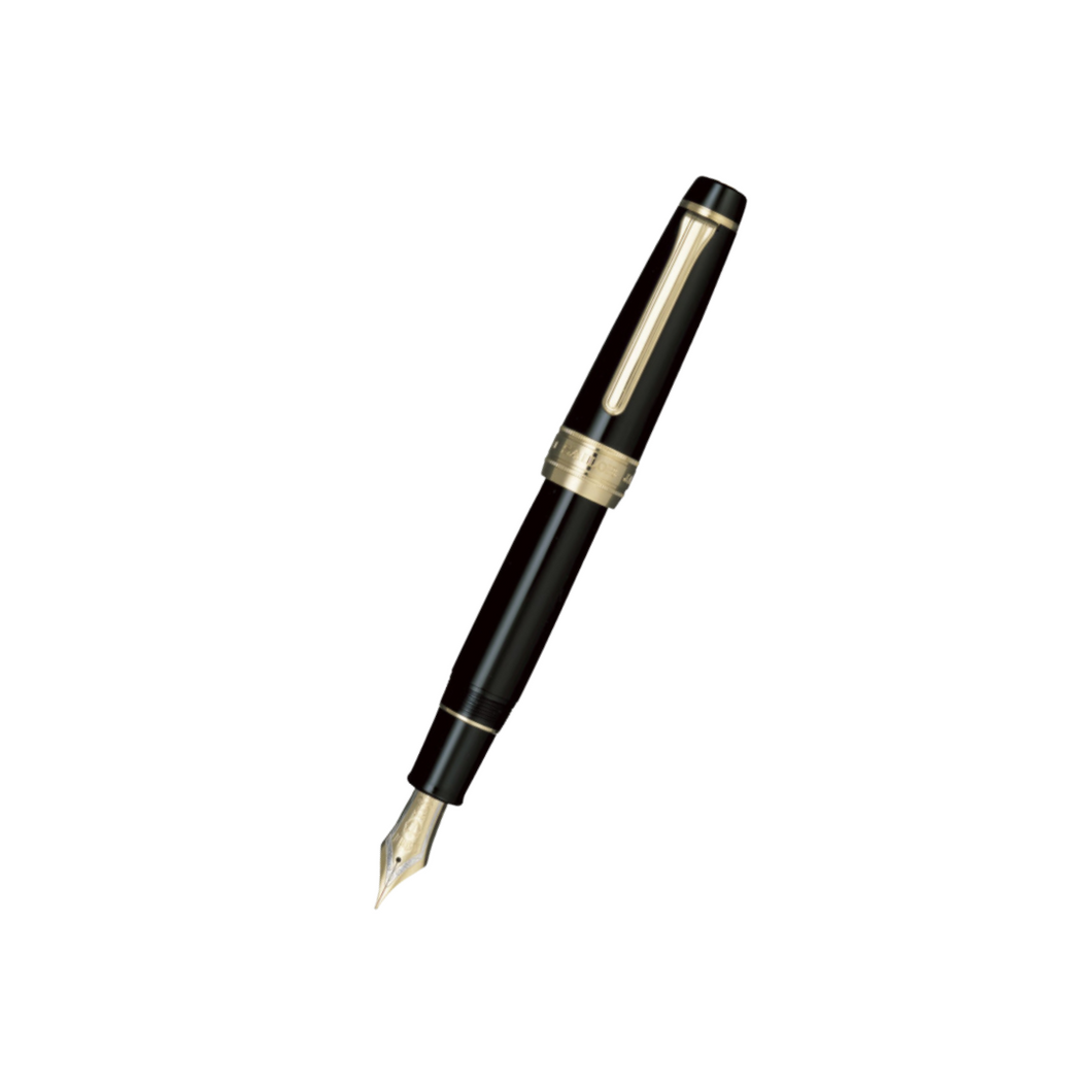 Sailor King of Pens Professional Gear 21k Nib Fountain Pen - Black with Gold Accent [Pre-Order]