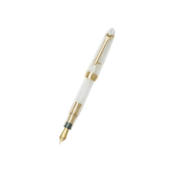 이미지를 갤러리 뷰어에 로드 , Sailor 1911L 21k Nib Fountain Pen - Transparent Demonstrator with Gold Accent [Pre-Order]
