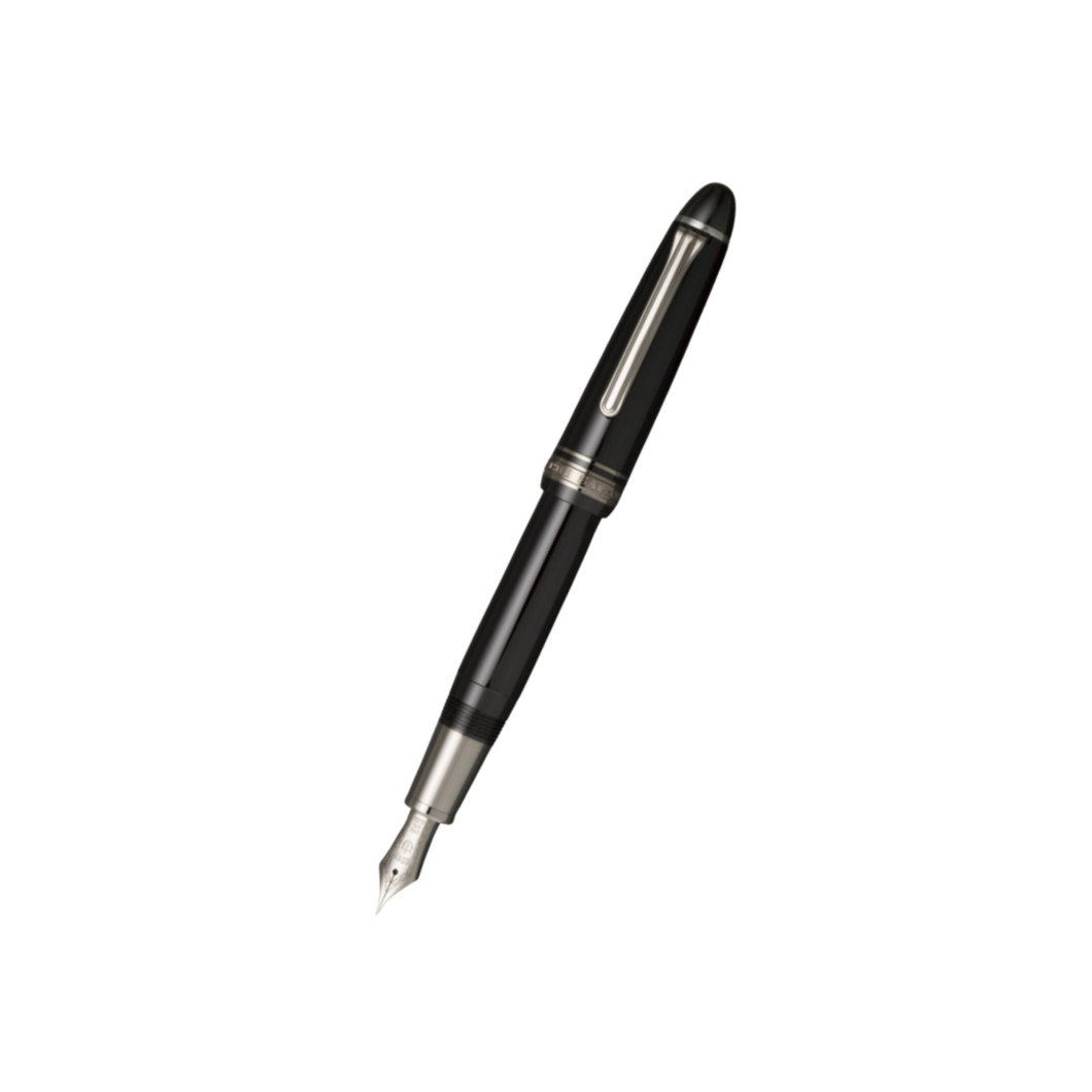 Sailor 1911L 21k Nib Fountain Pen - Black Luster with Rhodium Accent [Pre-Order]
