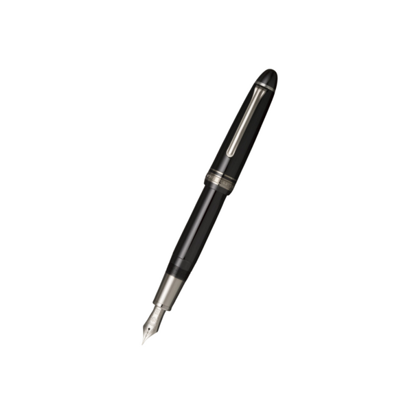 Load image into Gallery viewer, Sailor 1911L 21k Nib Fountain Pen - Black Luster with Rhodium Accent [Pre-Order]
