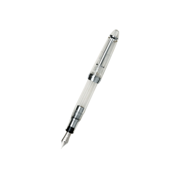 Load image into Gallery viewer, Sailor 1911L 21k Nib Fountain Pen - Transparent Demonstrator with Rhodium Accent [Pre-Order]
