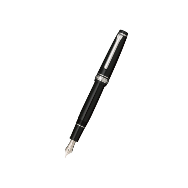 이미지를 갤러리 뷰어에 로드 , Sailor Professional Gear 14k Nib Fountain Pen - Slim Black with Rhodium Accent [Pre-Order]
