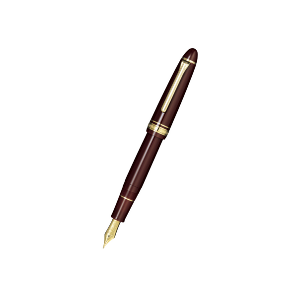 이미지를 갤러리 뷰어에 로드 , Sailor 1911L 21k Nib Fountain Pen - Lefty Maroon with Gold Accent [Pre-Order]
