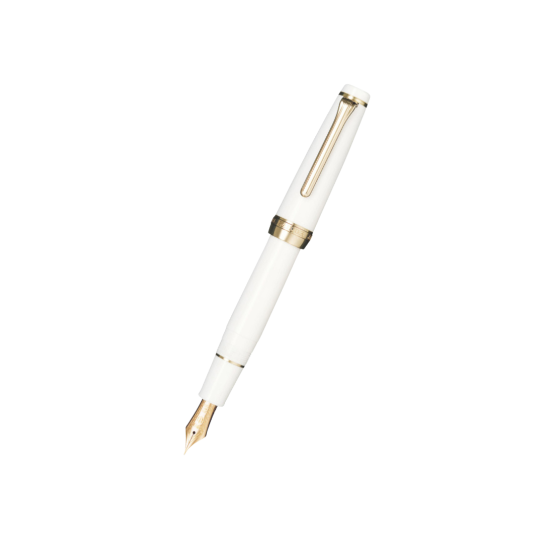 Sailor Professional Gear 21k Nib Fountain Pen - White with Pink Gold Accent [Pre-Order]