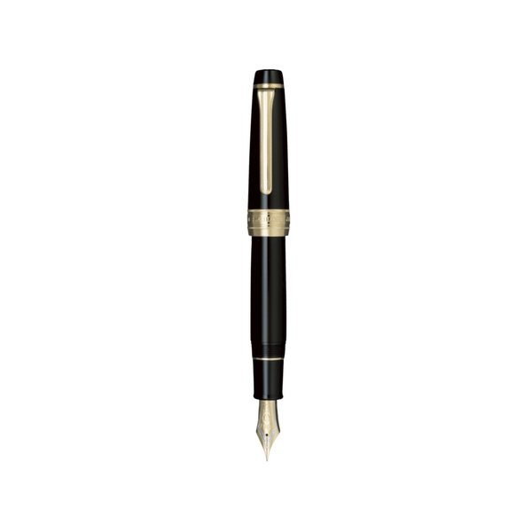 Load image into Gallery viewer, Sailor King of Pens Professional Gear 21k Nib Fountain Pen - Black with Gold Accent [Pre-Order]
