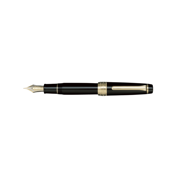 Load image into Gallery viewer, Sailor King of Pens Professional Gear 21k Nib Fountain Pen - Black with Gold Accent [Pre-Order]
