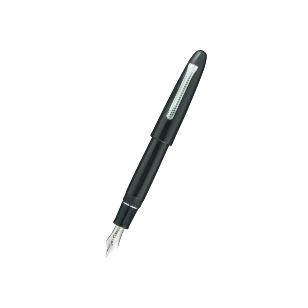 Sailor King of Pens 21k Nib Fountain Pen - Black Ebonite with Rhodium Accent [Pre-Order]