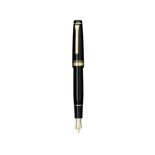 Load image into Gallery viewer, Sailor Professional Gear 21k Nib Fountain Pen - Black with Gold Accent [Pre-Order]
