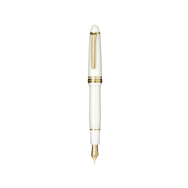 이미지를 갤러리 뷰어에 로드 , Sailor 1911L 21k Nib Fountain Pen - White with Gold Accent [Pre-Order]
