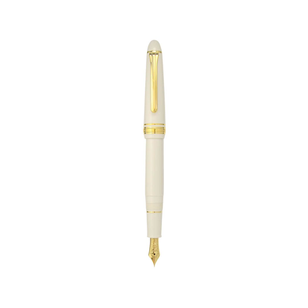 Sailor 1911S 14k Nib Fountain Pen in Ivory with Gold Accent [Pre-Order] — Sailor fountain pen — precision nib writing instrument, at Cityluxe Singapore stationery store