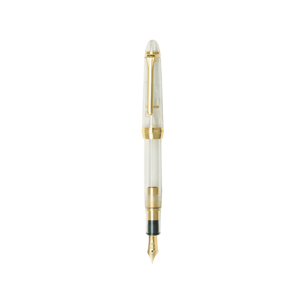이미지를 갤러리 뷰어에 로드 , Sailor 1911S 14k Nib Fountain Pen - Transparent Demonstrator with Gold Accent [Pre-Order]
