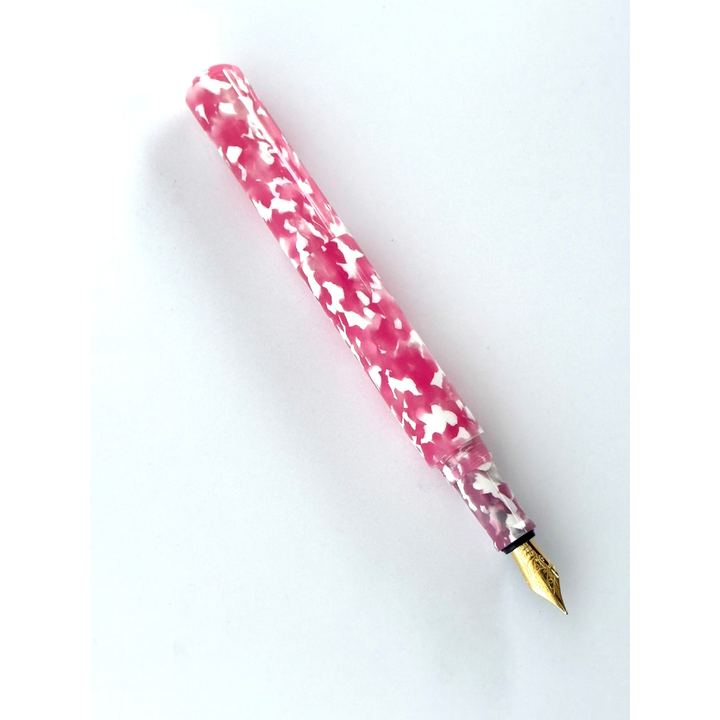Onishi Hand Made POCKET Fountain Pen (NEW!) - Sakura Pink — with packaging