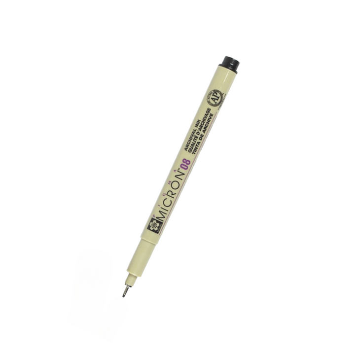 Sakura Pigma Micron 08 Black — front view