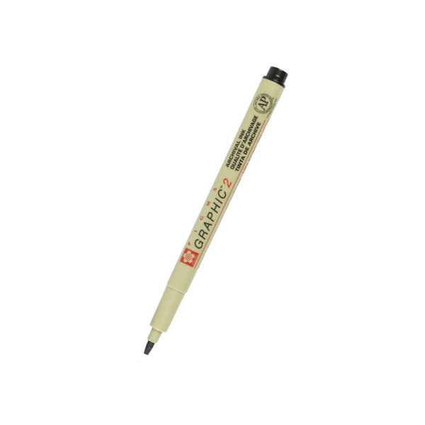 Load image into Gallery viewer, Sakura Pigma Graphic 2 Pen 2mm - Black

