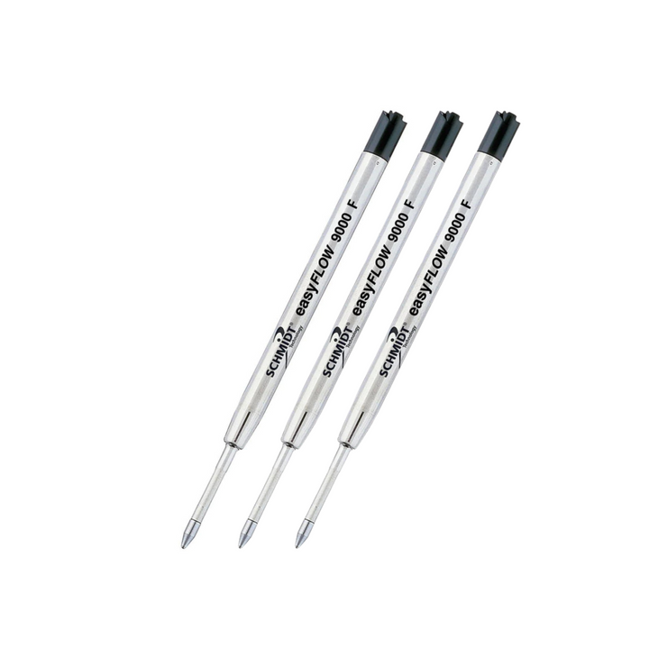Schmidt EasyFlow 9000 Hybrid Ballpoint Pen Refill in Black | Fine — Schmidt ballpoint pen — reliable smooth-writing everyday pen, at Cityluxe Singapore