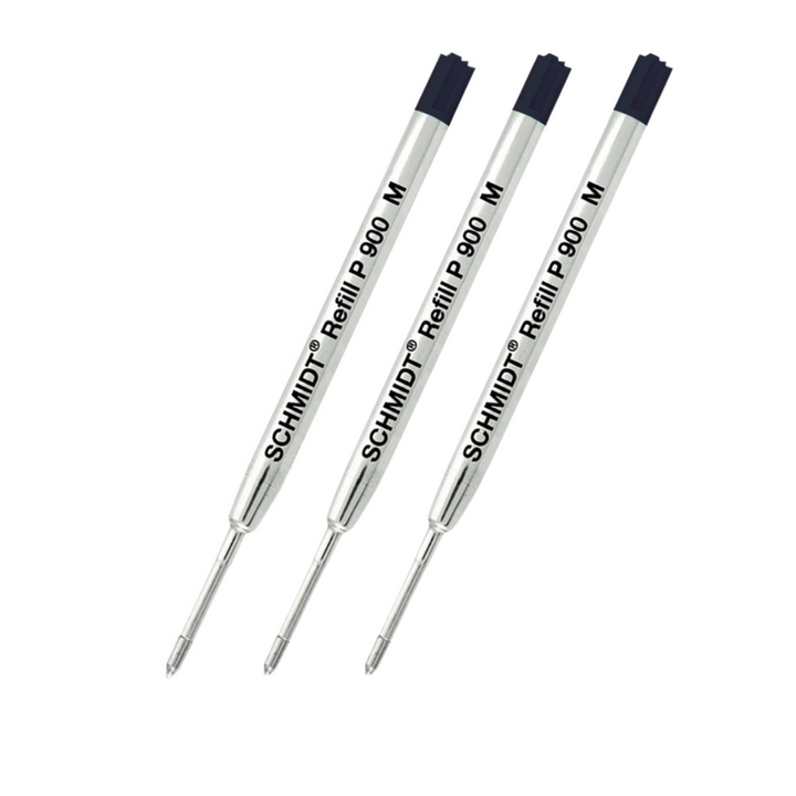 Schmidt P900 Ballpoint Pen Refill in Black | Medium — Schmidt ballpoint pen — reliable smooth-writing everyday pen, at Cityluxe Singapore