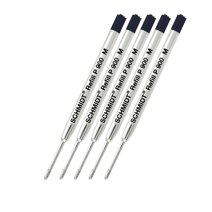 Schmidt P900 Ballpoint Pen Refill in Black | Medium — Schmidt ballpoint pen — reliable smooth-writing everyday pen, at Cityluxe Singapore