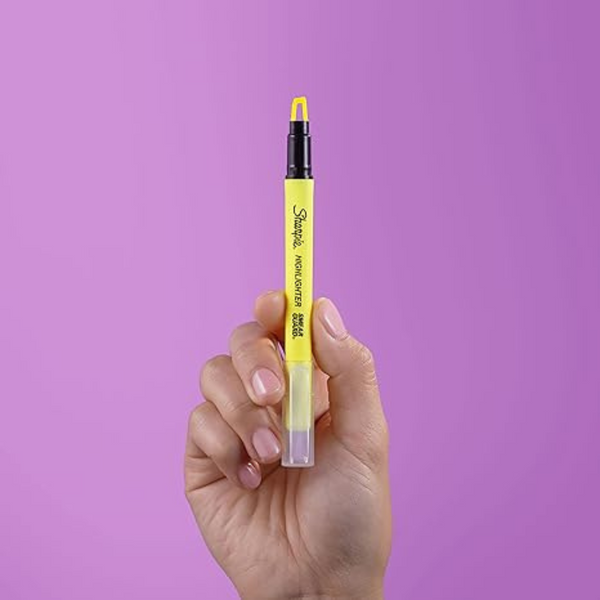 이미지를 갤러리 뷰어에 로드 , Sharpie Highlighter Clearview Stick Assorted 3CT - (Yellow, Pink, Green)

